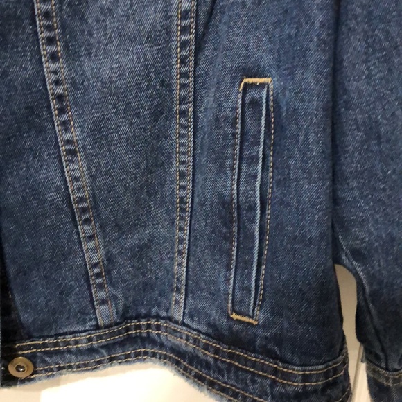 4-Pocket Dark Denim Long Sleeve Jacket - Picture 3 of 7